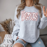 Funky Warriors Faux Glitter Outline DTF Print