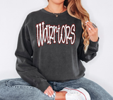 Funky Warriors Faux Glitter Outline DTF Print