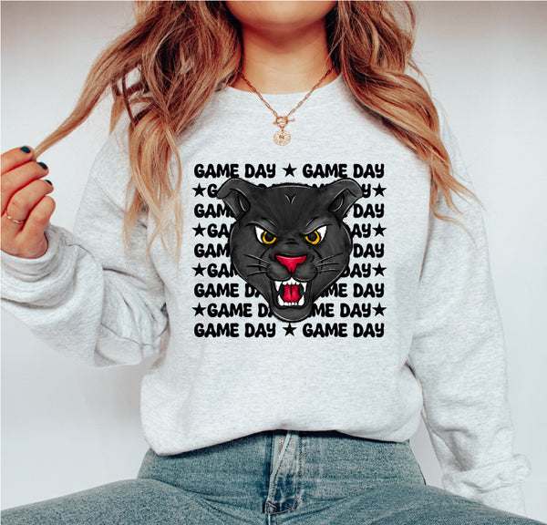 Game Day Panthers DTF Print