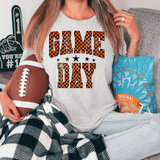 Checker Game Day Orange DTF Print