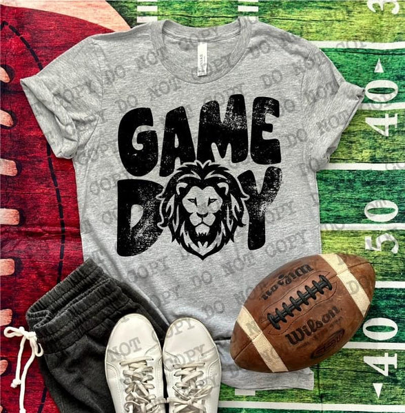 Distressed Lions Stacked Grunge DTF Print