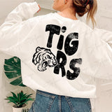 Distressed Tigers Stacked Grunge DTF Print