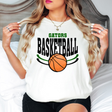 Gators Basketball with Heart DTF Print