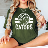 Gators Basketball with Heart DTF Print