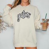 Gators Crackle Cursive Teams DTF Print