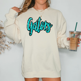 Gators Crackle Cursive Teams DTF Print