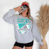 Gators Football Retrocollage DTF Print