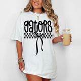 Gators Simple Bow Checker DTF Print