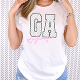 Faux Glitter Georgia Doodle DTF Print