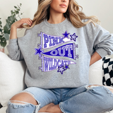 wildcats Pink Out Pennant Teams DTF Print