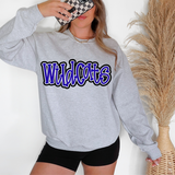 Funky Wildcats Outline DTF Print