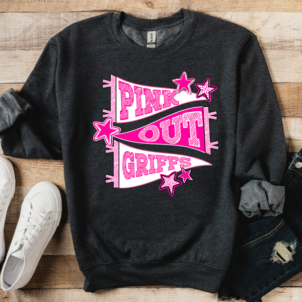 Griffs Pink Out Pennant Banner DTF Print