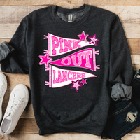 Lancers Pink Out Pennant Banner DTF Print