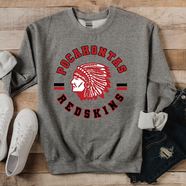 Pocahontas Redskins Circle Team DTF Print