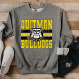 Quitman Bulldogs Grunge Team DTF Print