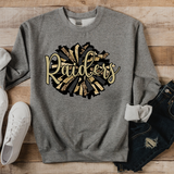 Raiders Glitter POMPOM Leopard DTF Print