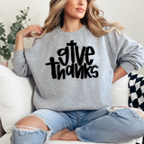 Give Thanks Bright DTF Print