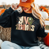 Give Thanks Faux Yarn DTF Print
