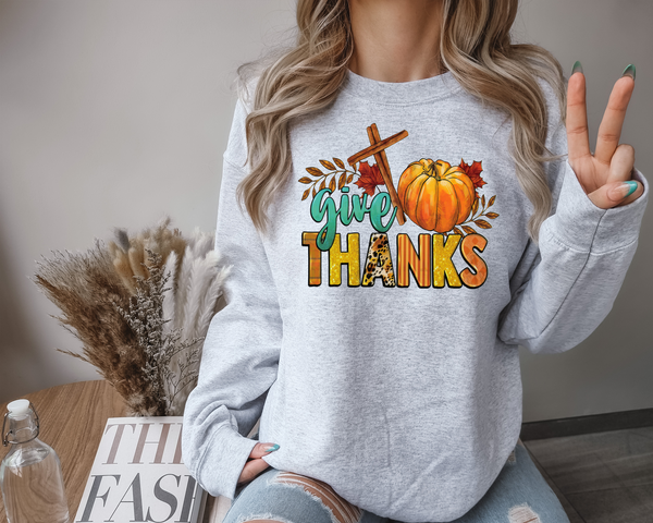Give Thanks DTF Print