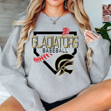 Gladiators Baseball Plate DTF Print