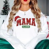 Glitter Effect Mama Claus DTF Print