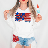 Patriotic Family Flag DTF Print