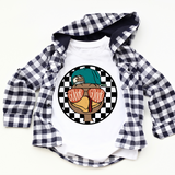 Gobble Gobble Checker Turkey DTF Print
