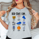 God Says I Am Kentucky DTF Print