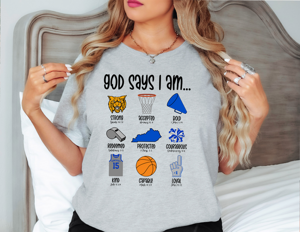 God Says I Am Kentucky DTF Print