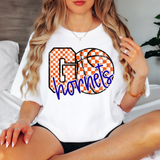 Go Hornets Checker Basketball DTF Print