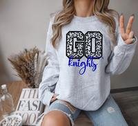 Go Knights Leopard Print DTF Print