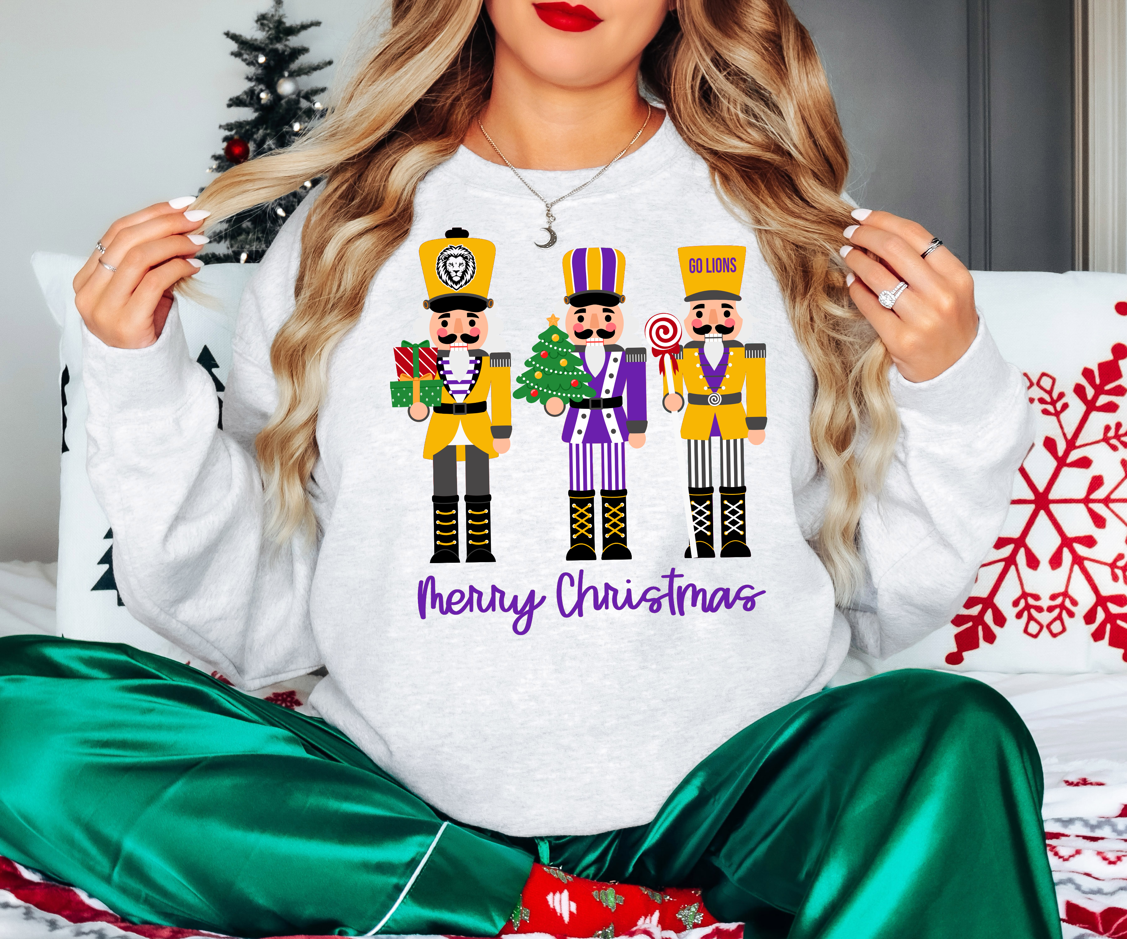 Go Lions Nutcracker Trio DTF Print