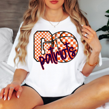 Go Patriots Checker Basketball DTF Print