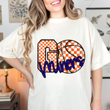 Miners Go Basketball Checker DTF Print