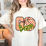 Bison Go Basketball Checker DTF Print