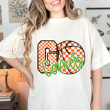 Comets Go Basketball Checker DTF Print