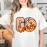 Comets Go Basketball Checker DTF Print