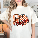 Cougars Go Basketball Checker DTF Print