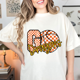 Dragons Go Basketball Checker DTF Print