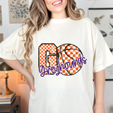 Greyhounds Go Basketball Checker DTF Print