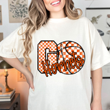 Hornets Go Basketball Checker DTF Print