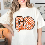Jackets Go Basketball Checker DTF Print