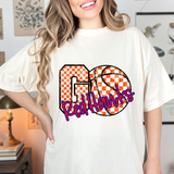 Red Hawks Go Basketball Checker DTF Print