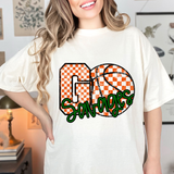 Savages Go Basketball Checker DTF Print