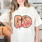 Spartans Go Basketball Checker DTF Print