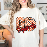 Squirrels Go Basketball Checker DTF Print