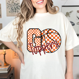 Toppers Go Basketball Checker DTF Print