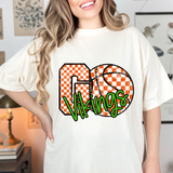 Vikings Go Basketball Checker DTF Print