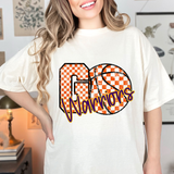 Warriors Go Basketball Checker DTF Print