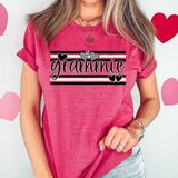 Grammie Black and White Hearts DTF Print